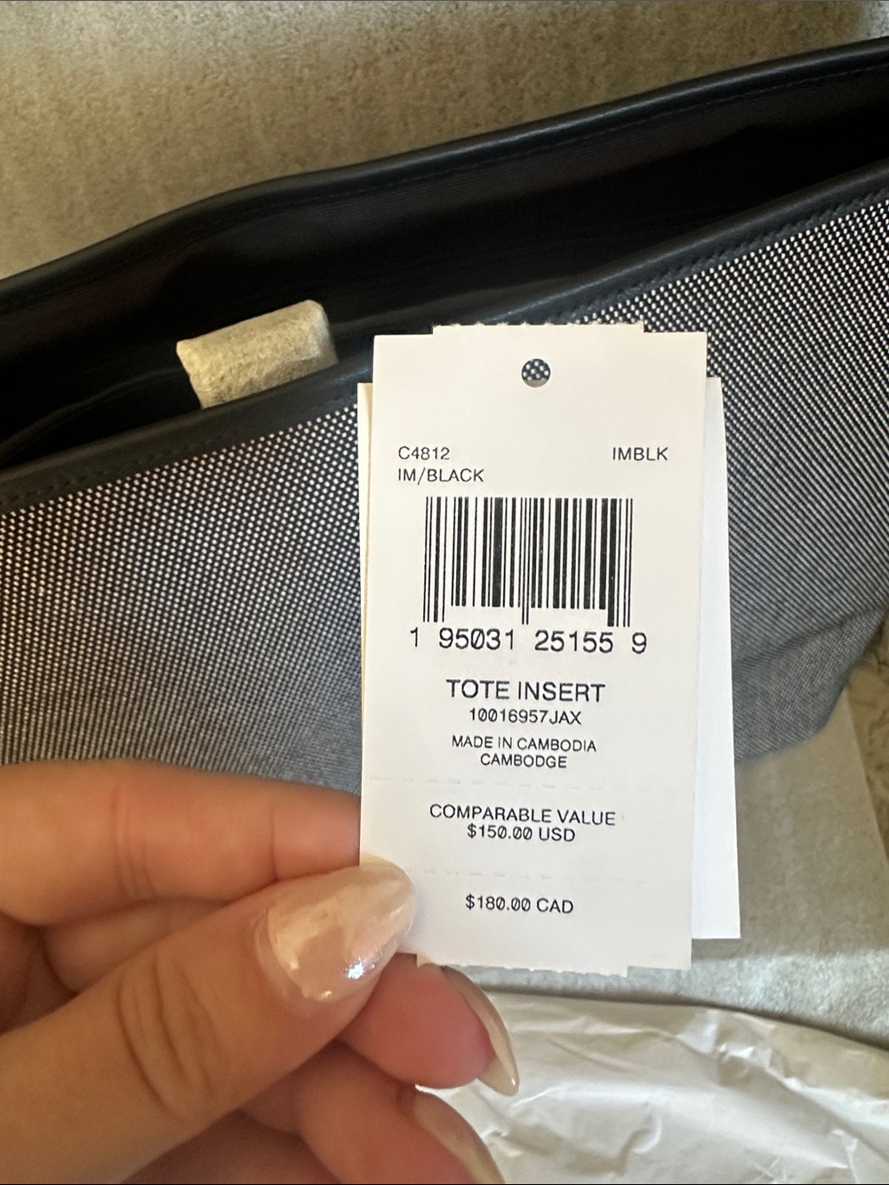 Coach Tote Insert - Picture 2 of 5